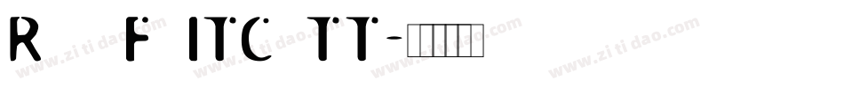 RoswellFourITC TT字体转换